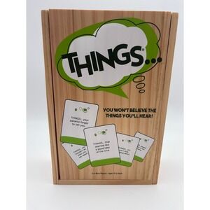The Game of Things PlayMonster Party Game 2020 Wood Box Humor Card Game
